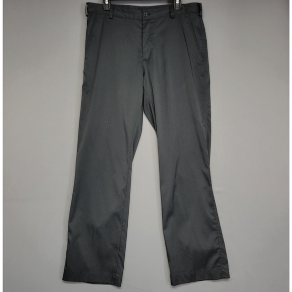 Nike Golf Pants Mens 34x30 Black Dri-FIT Performance Dress Chinos Classic Fit - Picture 1 of 16